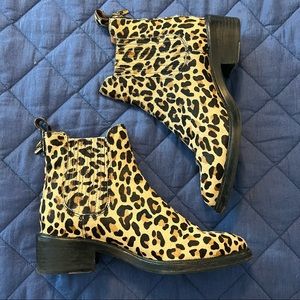 Coach Leopard Booties 6.5
